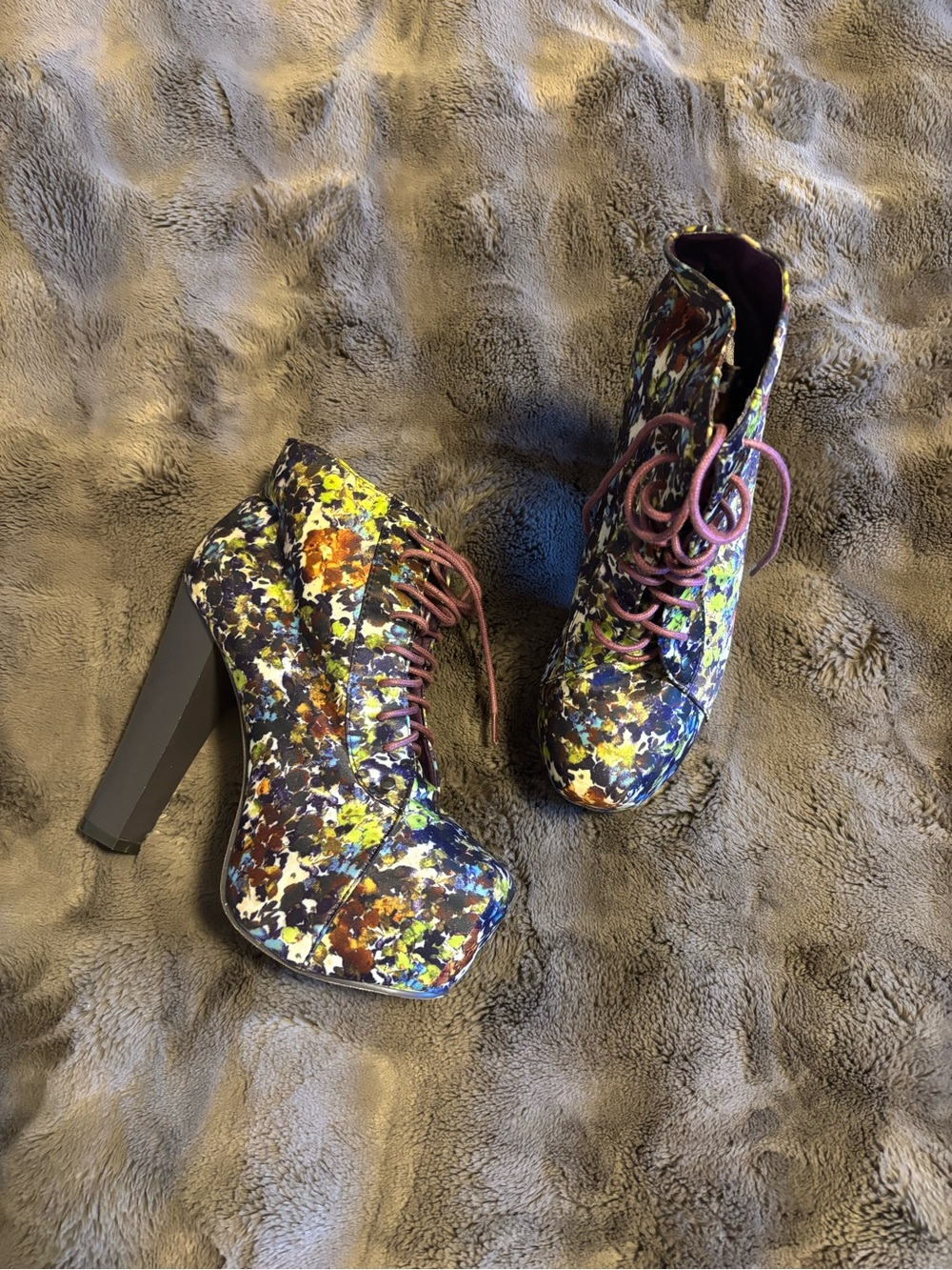 ☀️ Glaze ☀️ colourful heeled booties